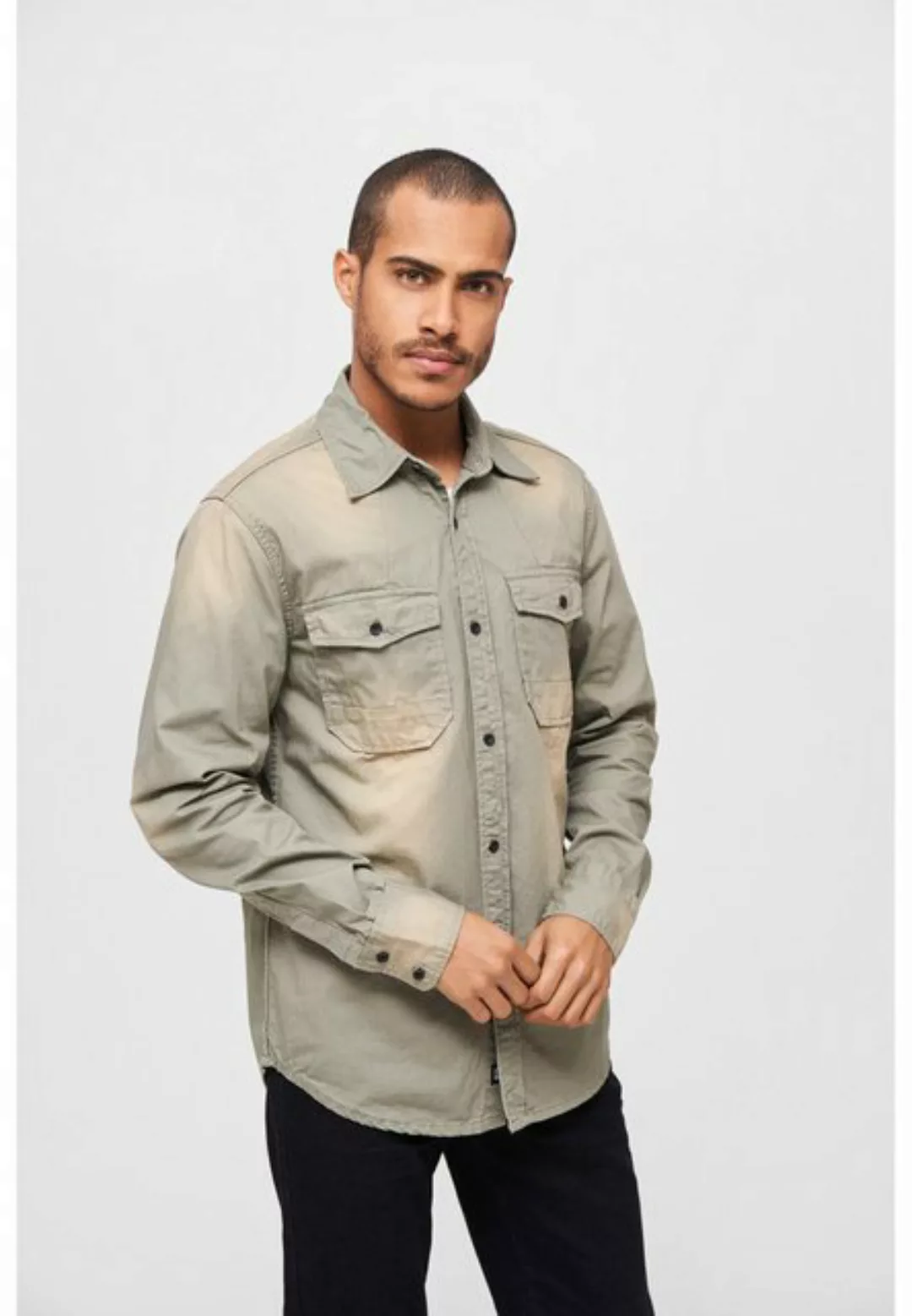 Brandit Langarmhemd "Brandit Herren Hardee Denim Shirt", (1 tlg.) günstig online kaufen