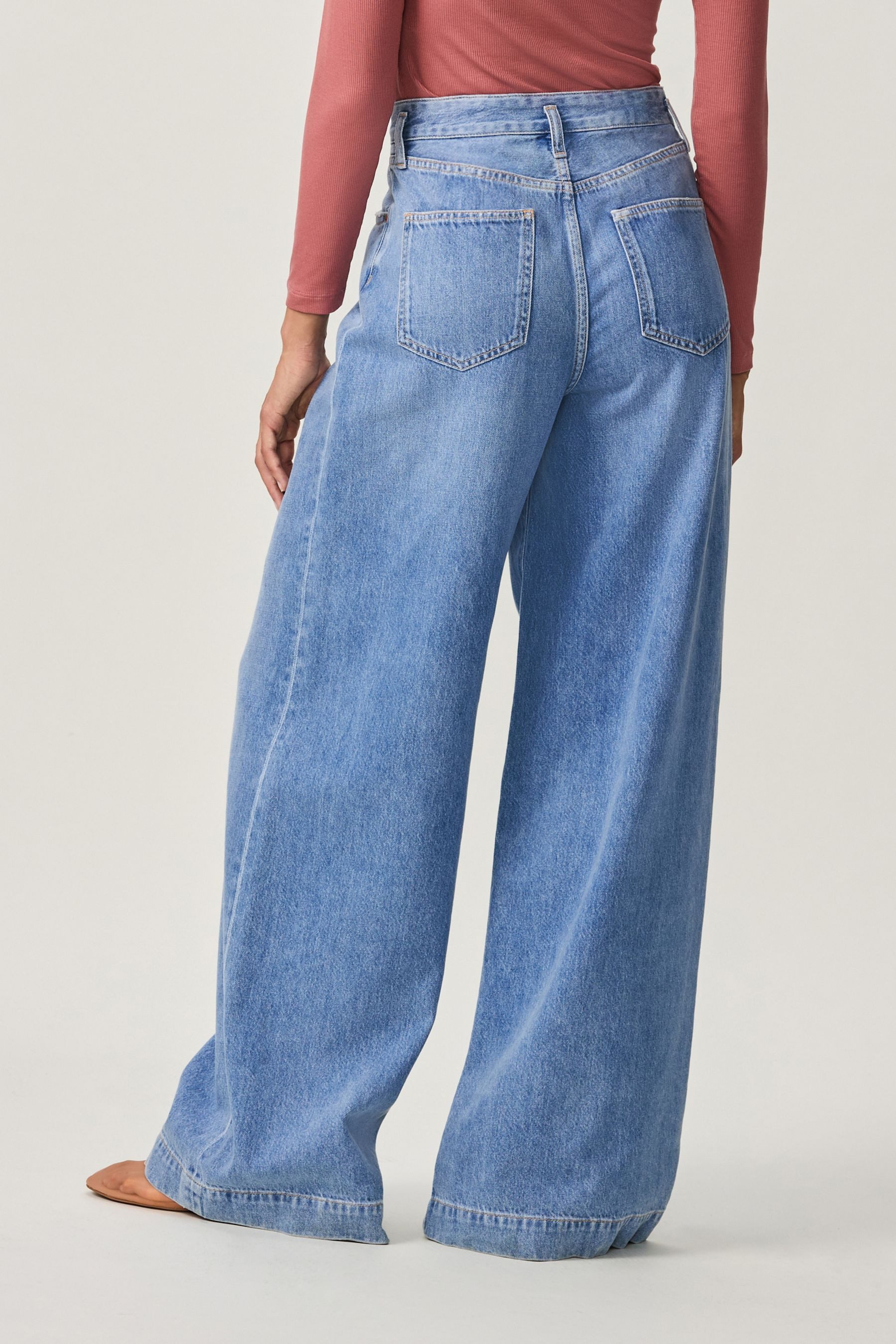 Next Weite Jeans Palazzo-Jeans mit weitem günstig online kaufen