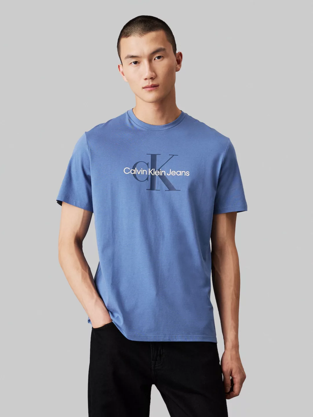 Calvin Klein Jeans T-Shirt SS Hero Monogram Tee 30S EU Opt mit Logodruck günstig online kaufen