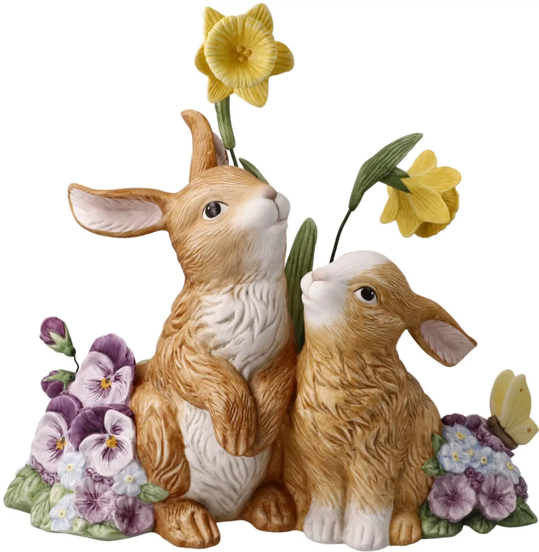 Goebel Osterhase "Frühlingserwachen", Sammelfigur, Hasenpaar mit Blumen günstig online kaufen