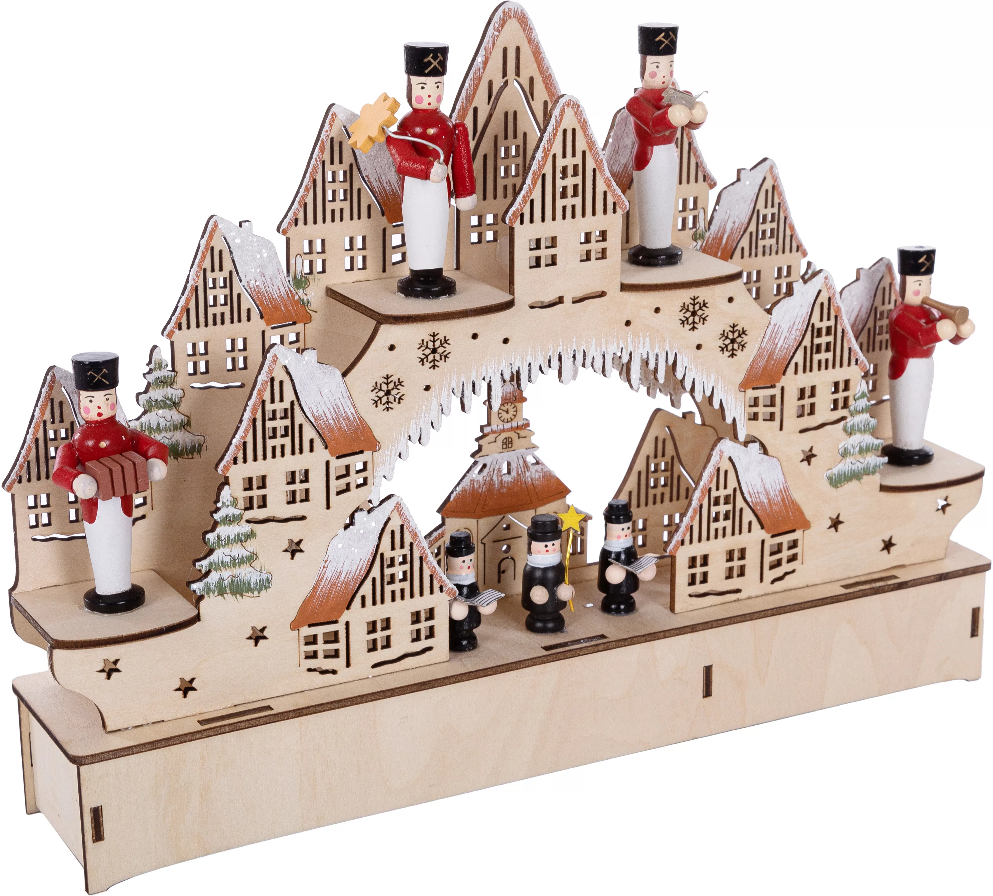 Myflair Möbel & Accessoires LED Schwibbogen »Weihnachtsdeko«, aus Holz, mit günstig online kaufen