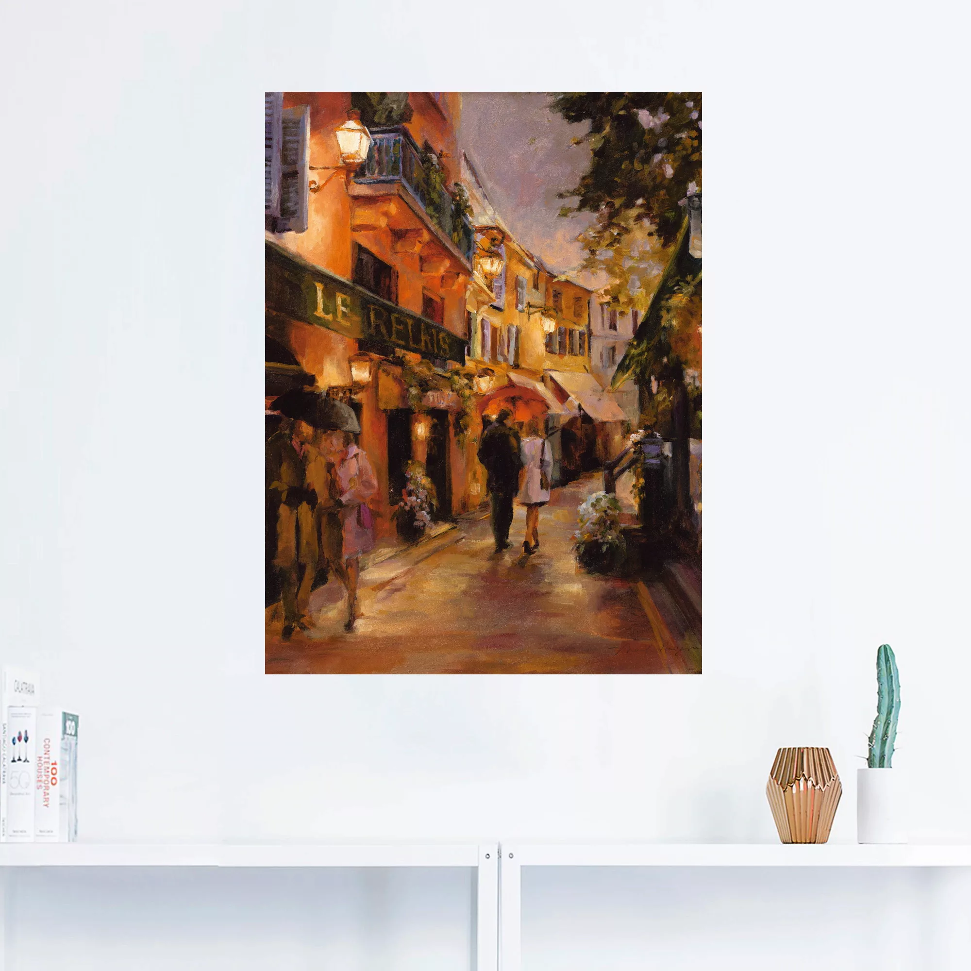 Artland Wandbild »Abend in Paris II«, Frankreich, (1 St.), als Leinwandbild günstig online kaufen