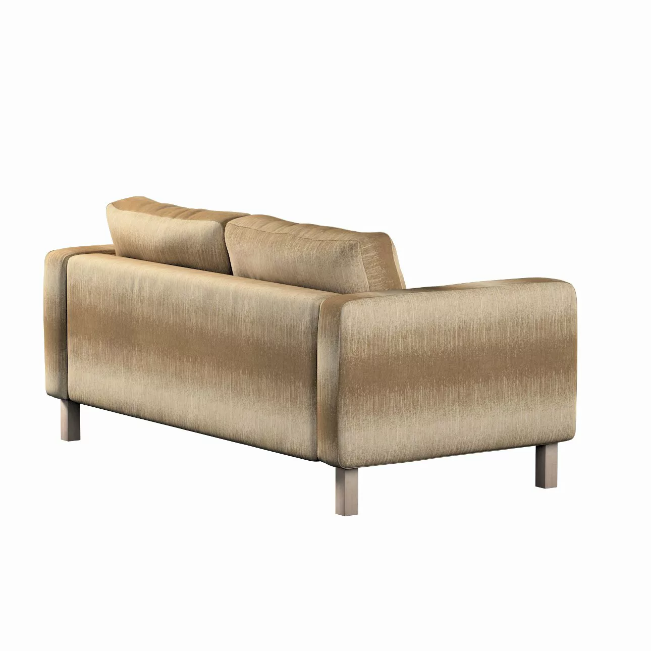 Bezug für Karlstad 2-Sitzer Sofa nicht ausklappbar, creme-beige, Sofahusse, günstig online kaufen