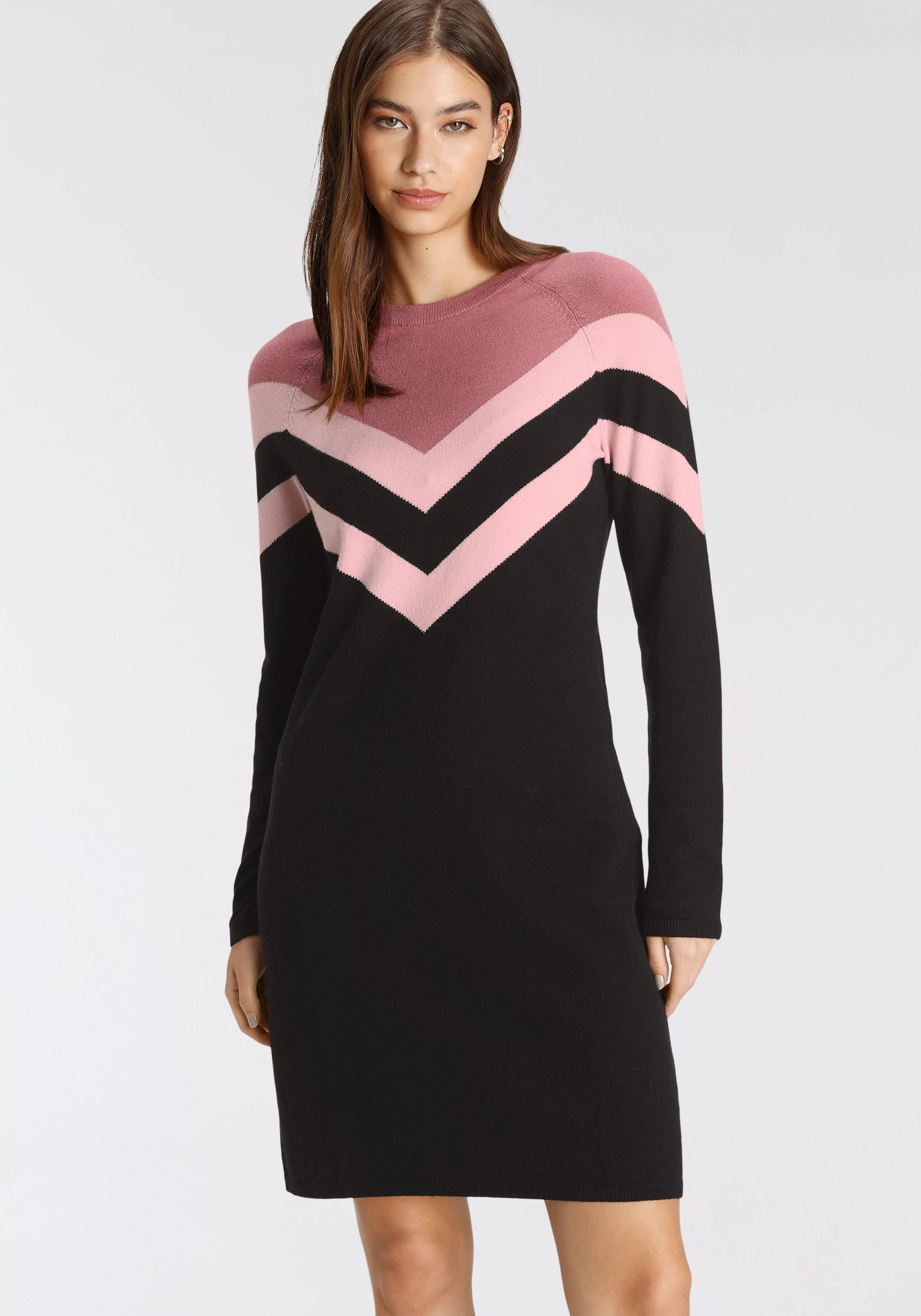 Tamaris Strickkleid mit Streifen-Muster günstig online kaufen