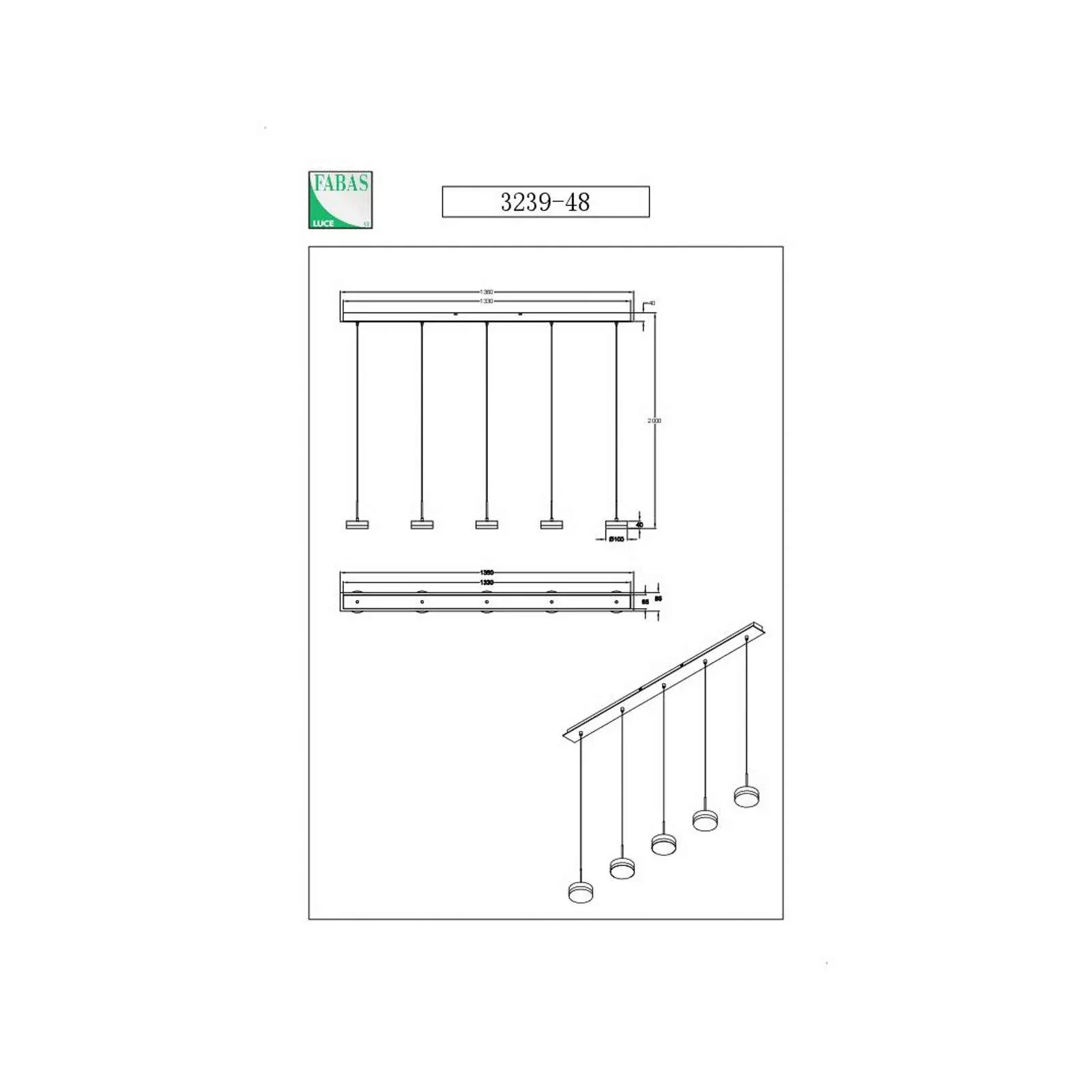 LED-Hängeleuchte Dunk, messing, 5-flammig, 3.000 K, Metall günstig online kaufen