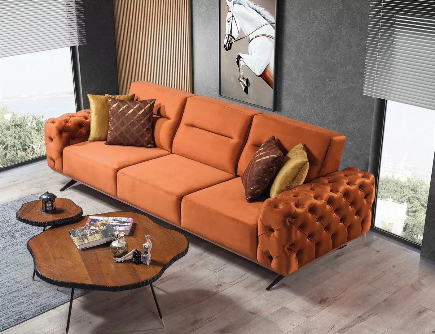 Villa Möbel Sofa Cuba, 1 Teil, Quality made in Turkey, elegante Heftsteppun günstig online kaufen