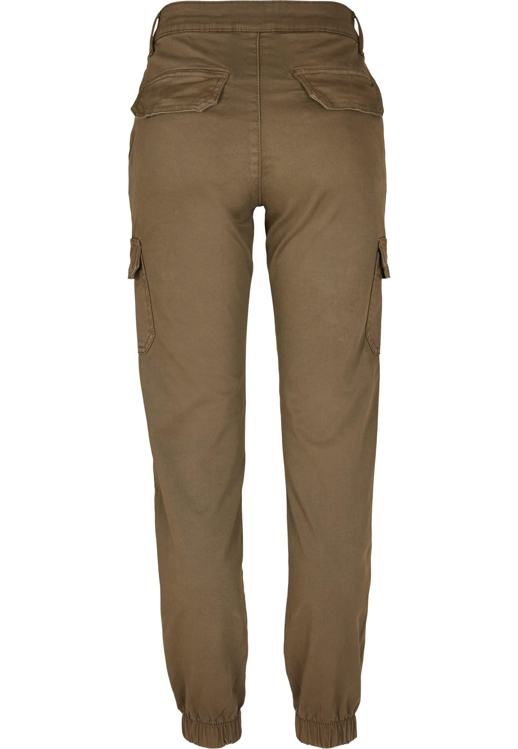 URBAN CLASSICS Cargohose "Urban Classics Damen Ladies High Waist Camo Cargo günstig online kaufen