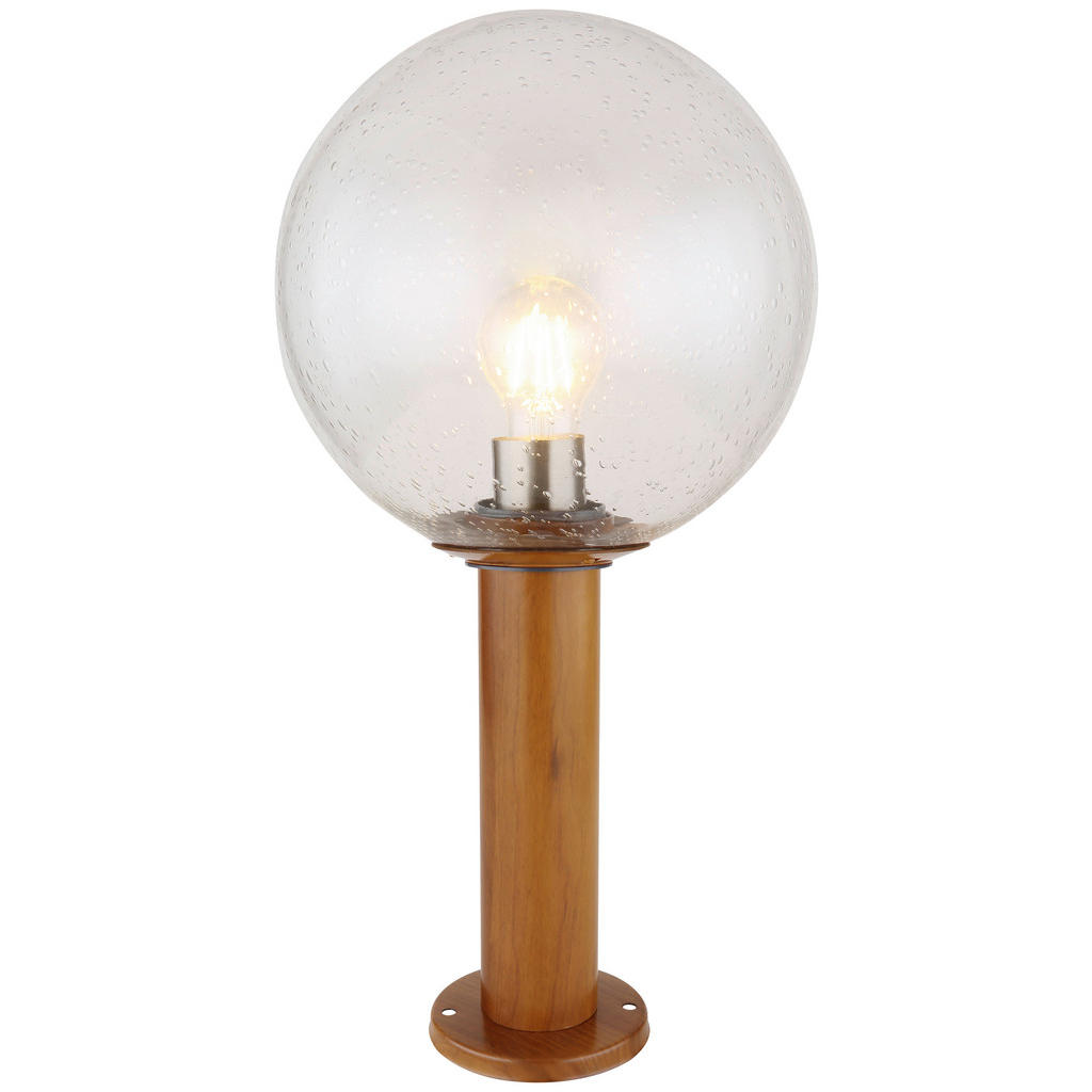 Globo Außenleuchte Ossy 1-flammig Holzoptik 250 x 500 mm günstig online kaufen