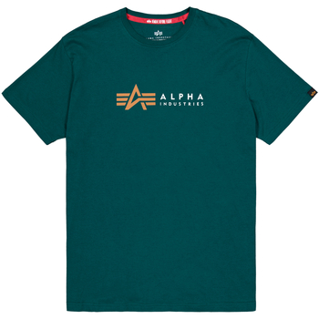 Alpha Industries  T-Shirts & Poloshirts Alpha Label T-Shirt - Force Green günstig online kaufen
