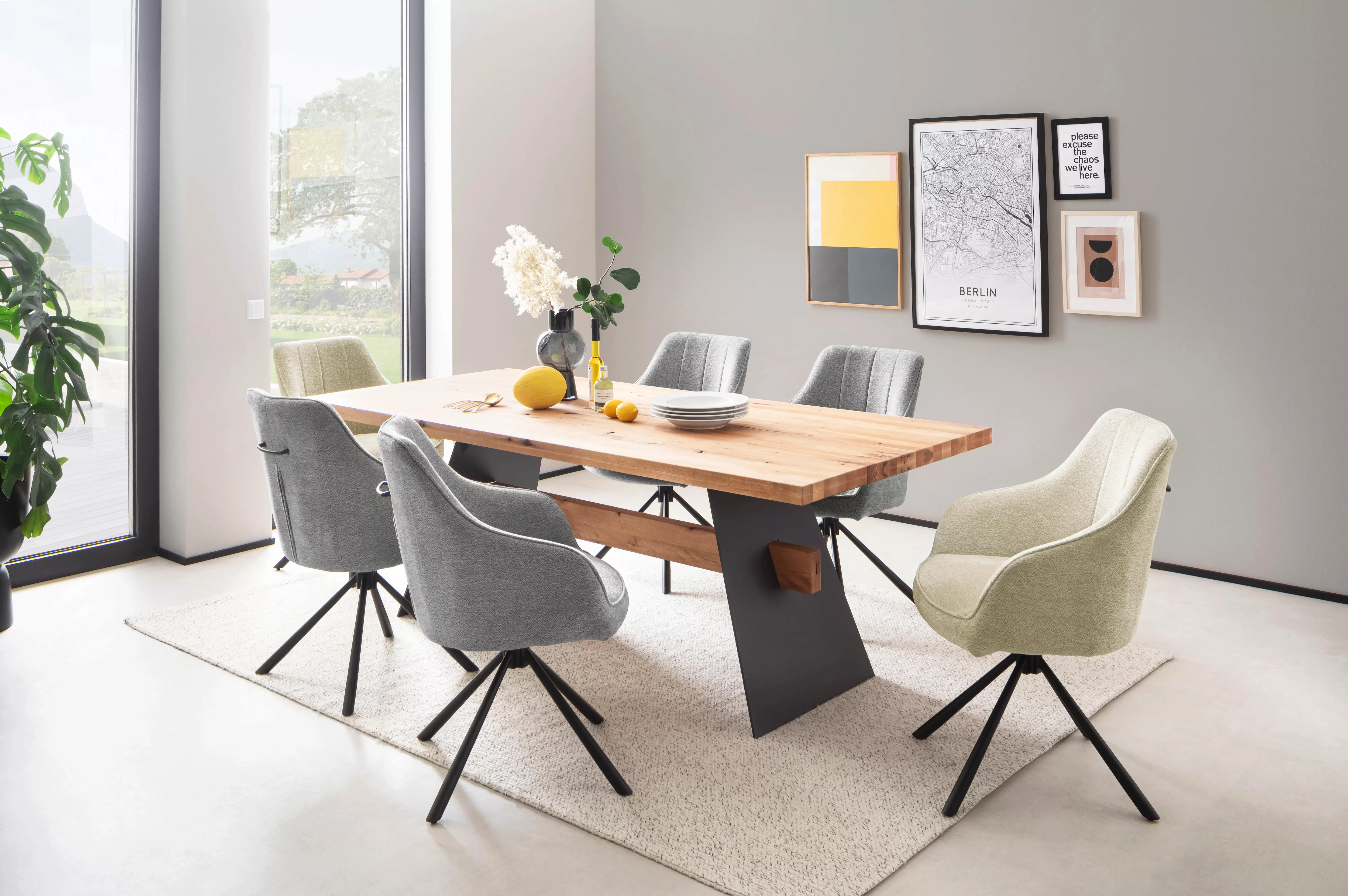 MCA furniture Esszimmerstuhl "KASAMA", Strukturstoff günstig online kaufen