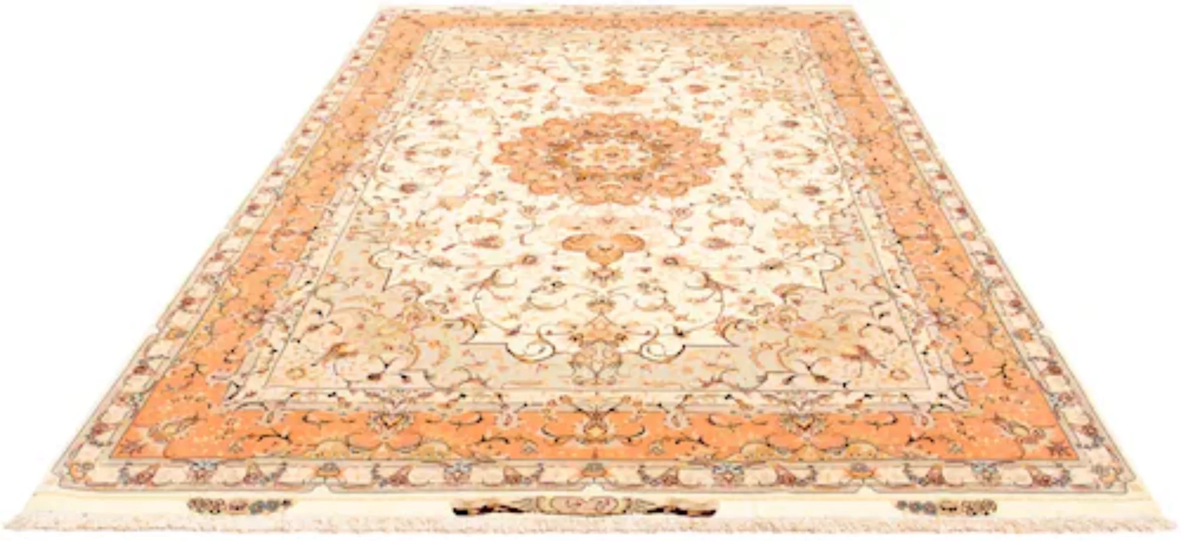 morgenland Orientteppich »Täbriz rund - 310 x 201 cm - beige«, rechteckig günstig online kaufen