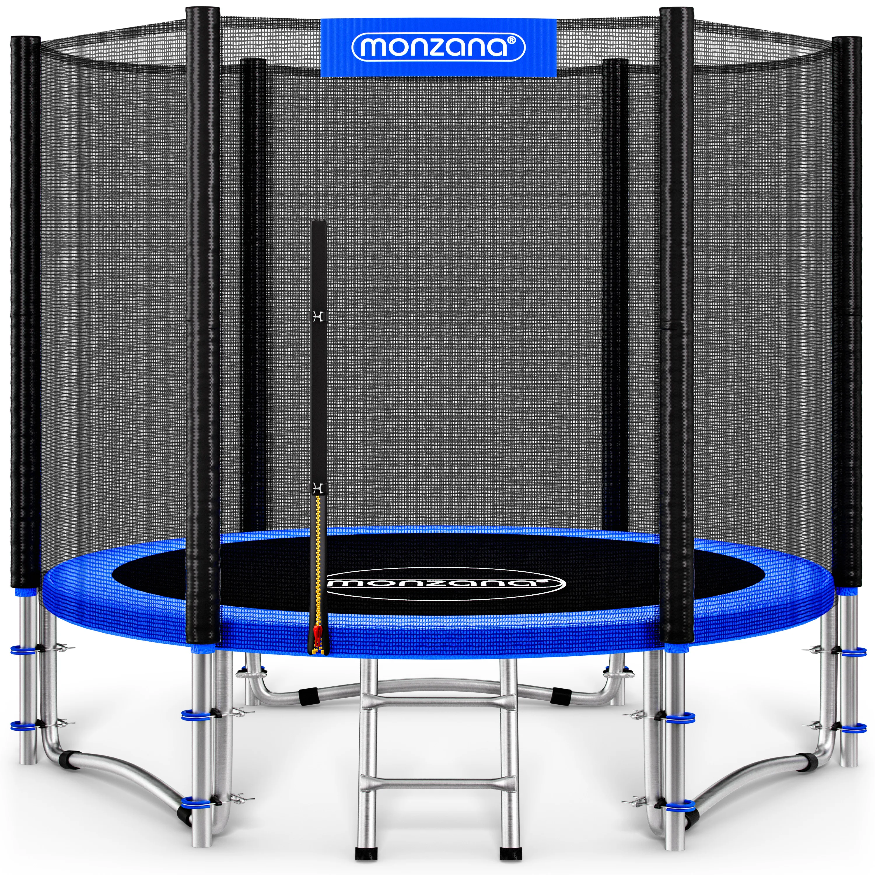 Trampolin Ø244cm inkl Sicherheitsnetz TÜV Rheinland günstig online kaufen