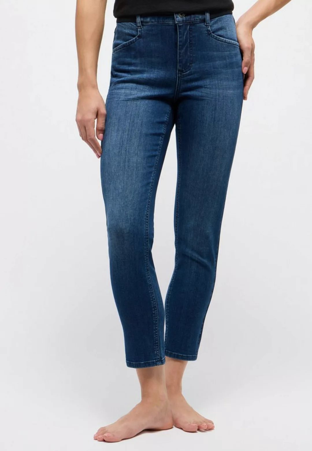 ANGELS 7/8-Jeans Basic-Jeans Ornella Sporty mit Reißverschluss günstig online kaufen