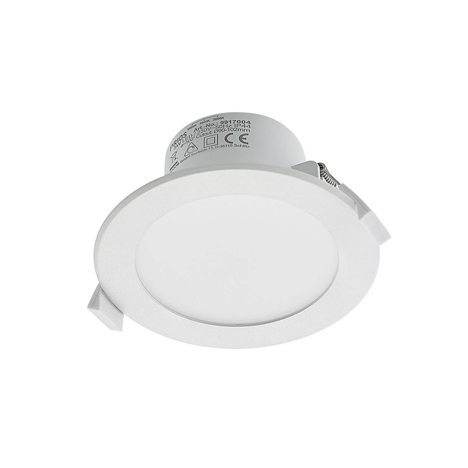 Prios Rida LED-Einbaustrahler, CCT, 11,5 cm, 9 W günstig online kaufen