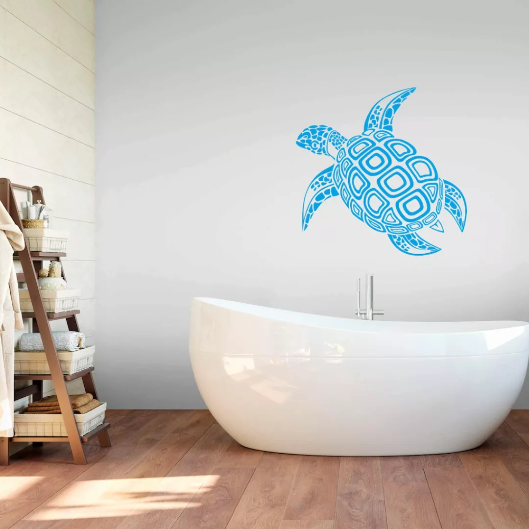 Wall-Art Wandtattoo "Badezimmer Schildkröte", selbstklebend, entfernbar günstig online kaufen