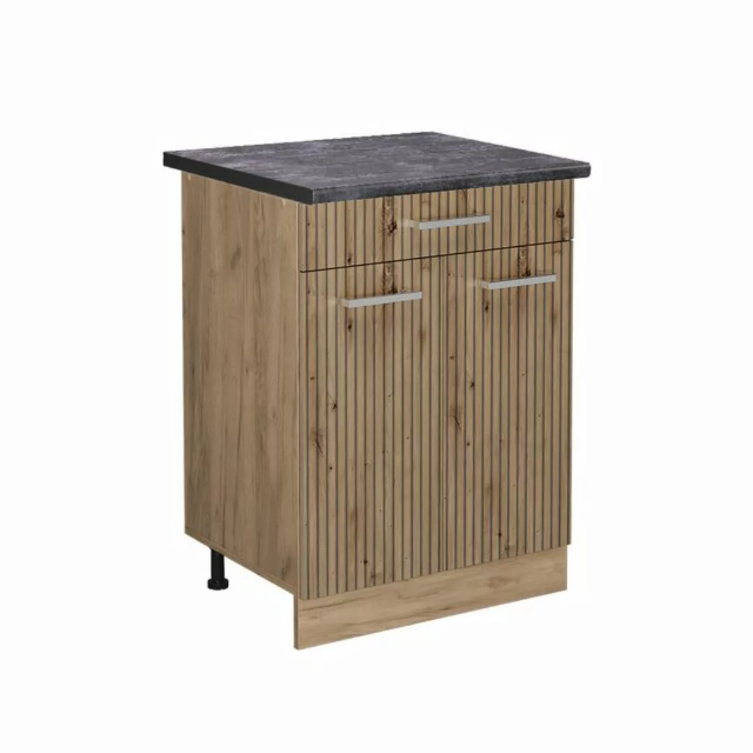 Vicco Unterschrank R-Line, Artisan-Eiche/Goldkraft Eiche, 60 cm mit Schubla günstig online kaufen