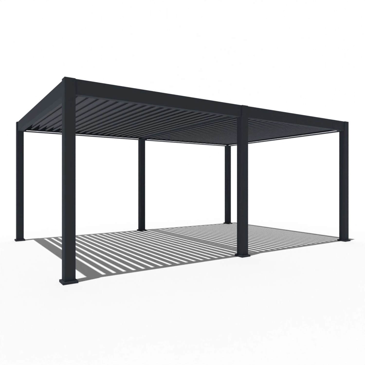 Weide Elektrische Deluxe Plus Aluminium Pergola 4 x 6 M mit LED günstig online kaufen