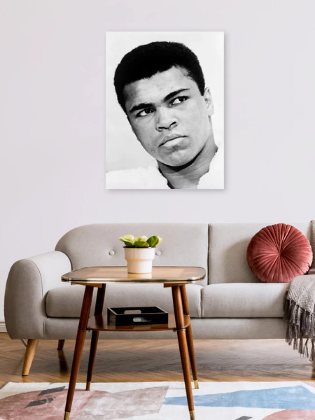 Poster / Leinwandbild - Muhammad Ali Portrait günstig online kaufen