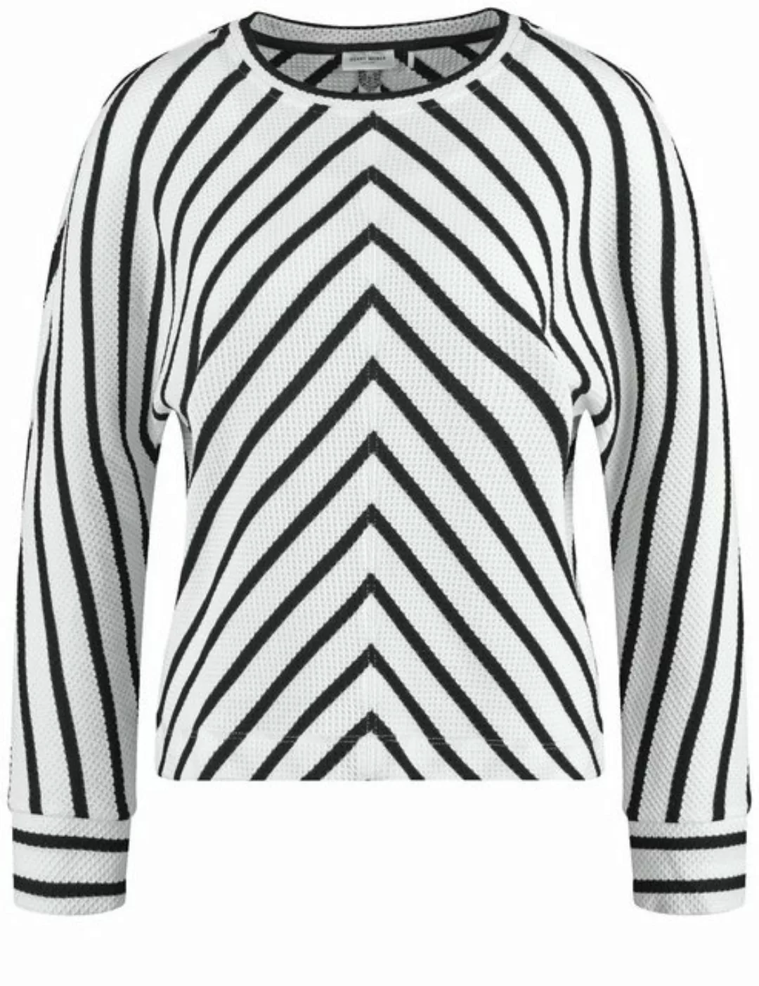 GERRY WEBER Langarmshirt Gestreiftes Langarmshirt mit Fledermausärmeln günstig online kaufen