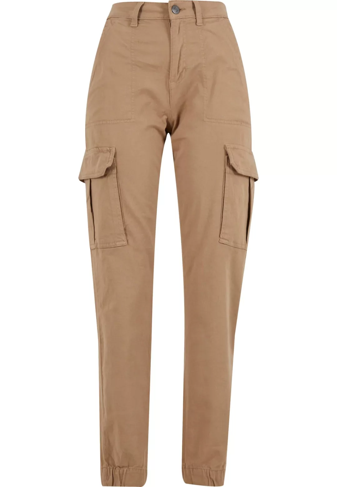 URBAN CLASSICS Stoffhose Urban Classics Damen Ladies Cotton Twill Utility P günstig online kaufen