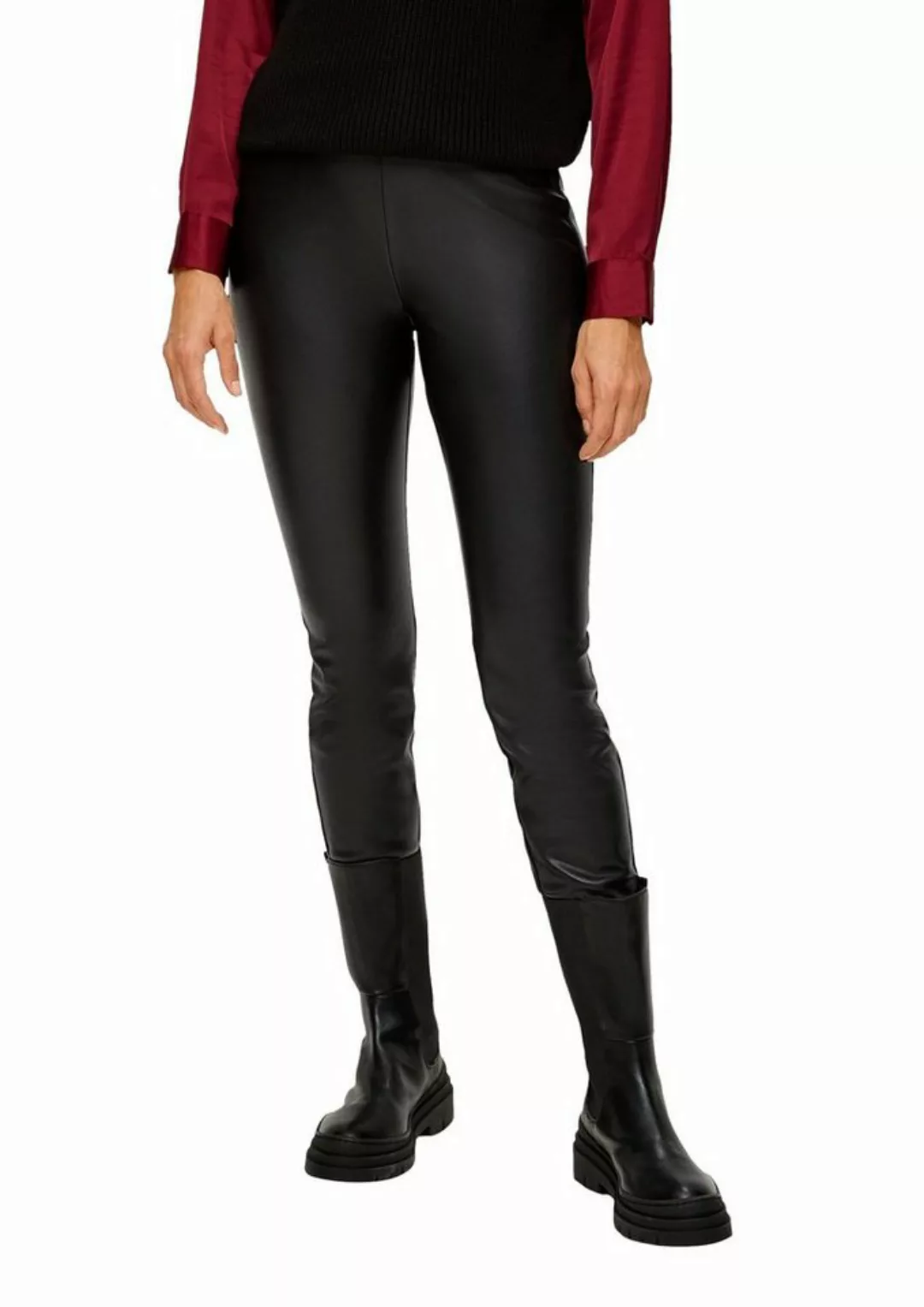 s.Oliver Leggings in Leder-Optik und Extra Slim günstig online kaufen