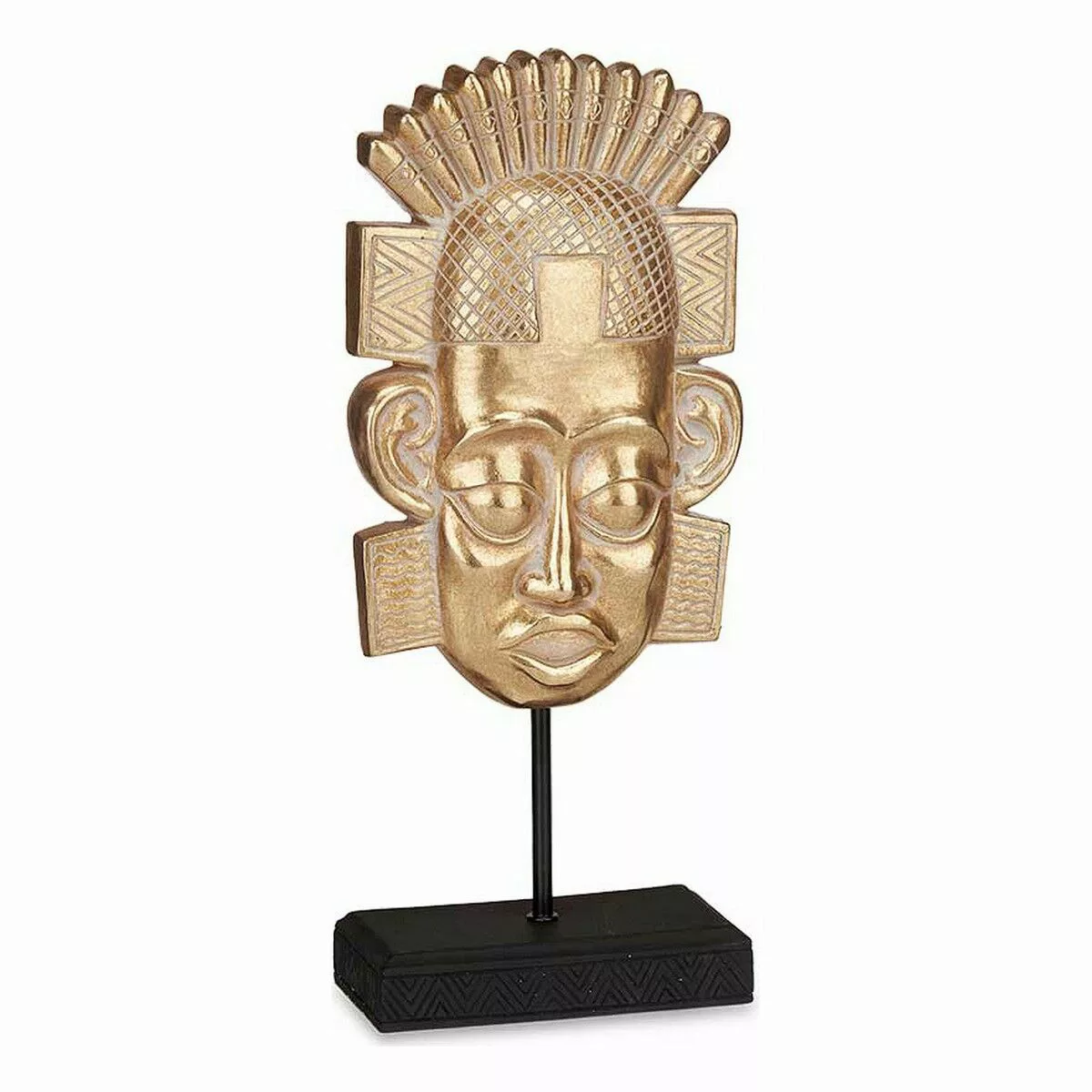 Deko-figur Indianer Golden Polyesterharz (17,5 X 36 X 10,5 Cm) günstig online kaufen