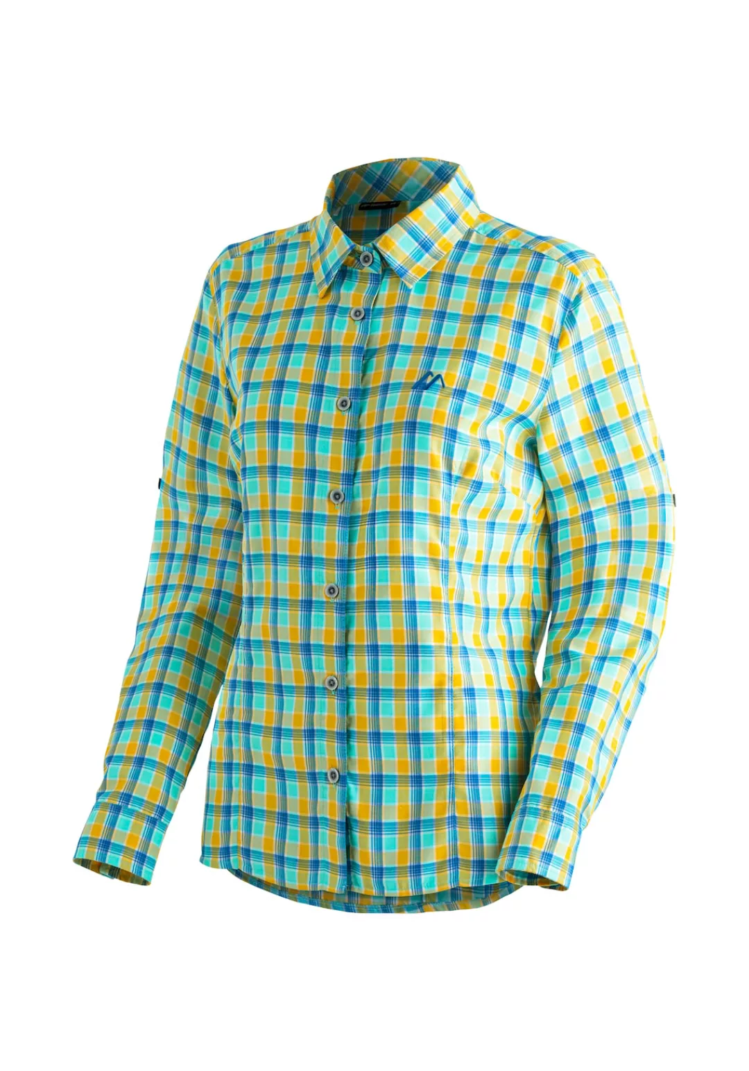 Maier Sports Funktionsbluse "Nanni", Damen Bluse, langarm Karobluse für Out günstig online kaufen