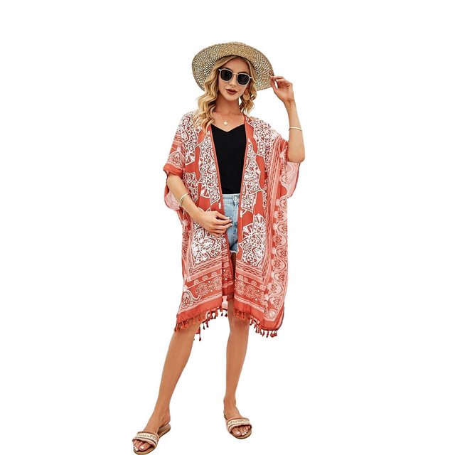 AUKUU Strandkleid Boho Strandüberwurf Sonnenschutz Überwurf 92*100cm günstig online kaufen