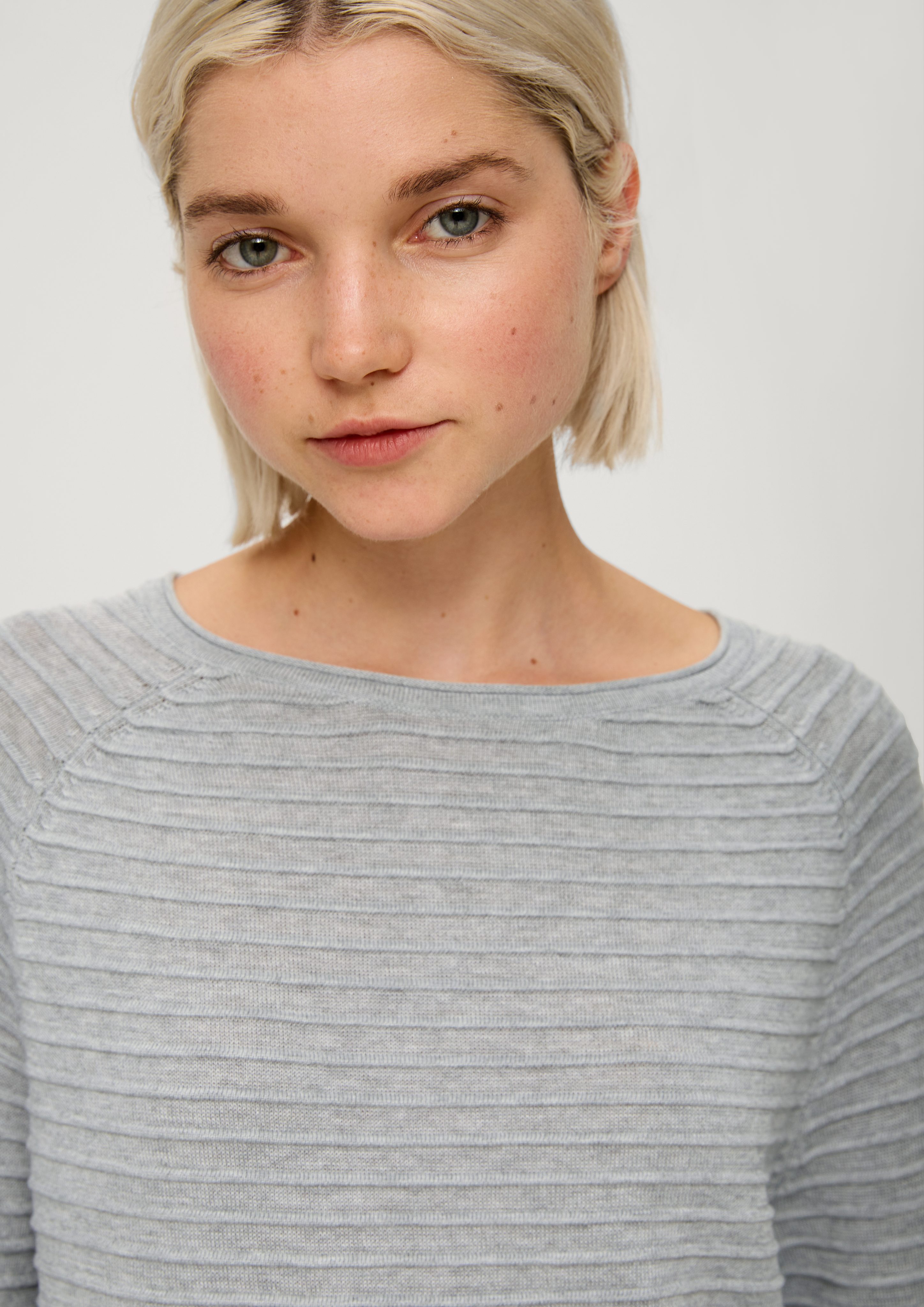 QS Strickpullover mit Strukturmuster günstig online kaufen