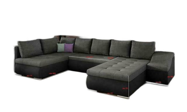 Xlmoebel Ecksofa Designer Sofa Garnitur Wohnlandschaft Couch Ecksofa Textil günstig online kaufen