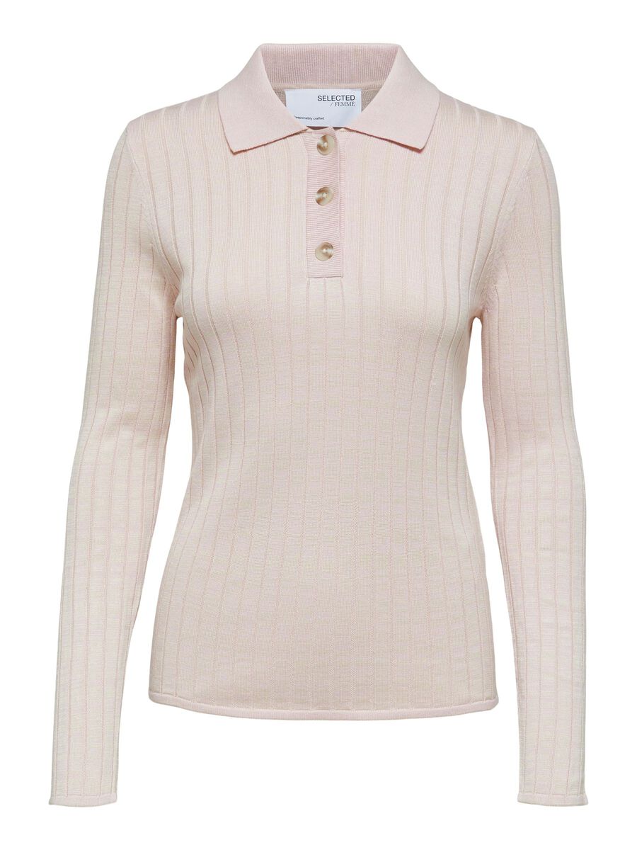 SELECTED Langarm- Strickpullover Damen Pink günstig online kaufen