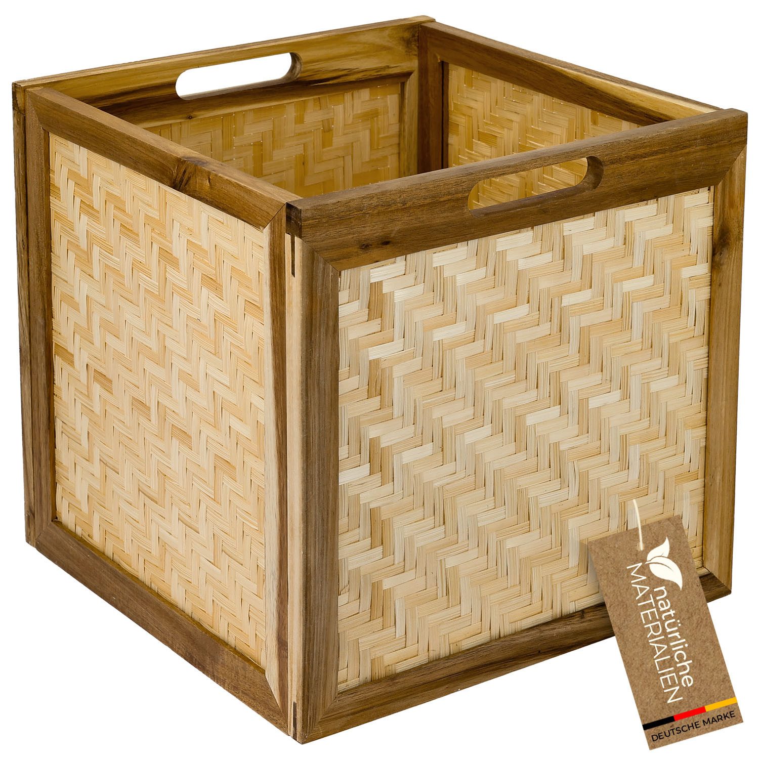 HMF Regalkorb Aufbewahrungskorb, geflochten aus Rattan günstig online kaufen