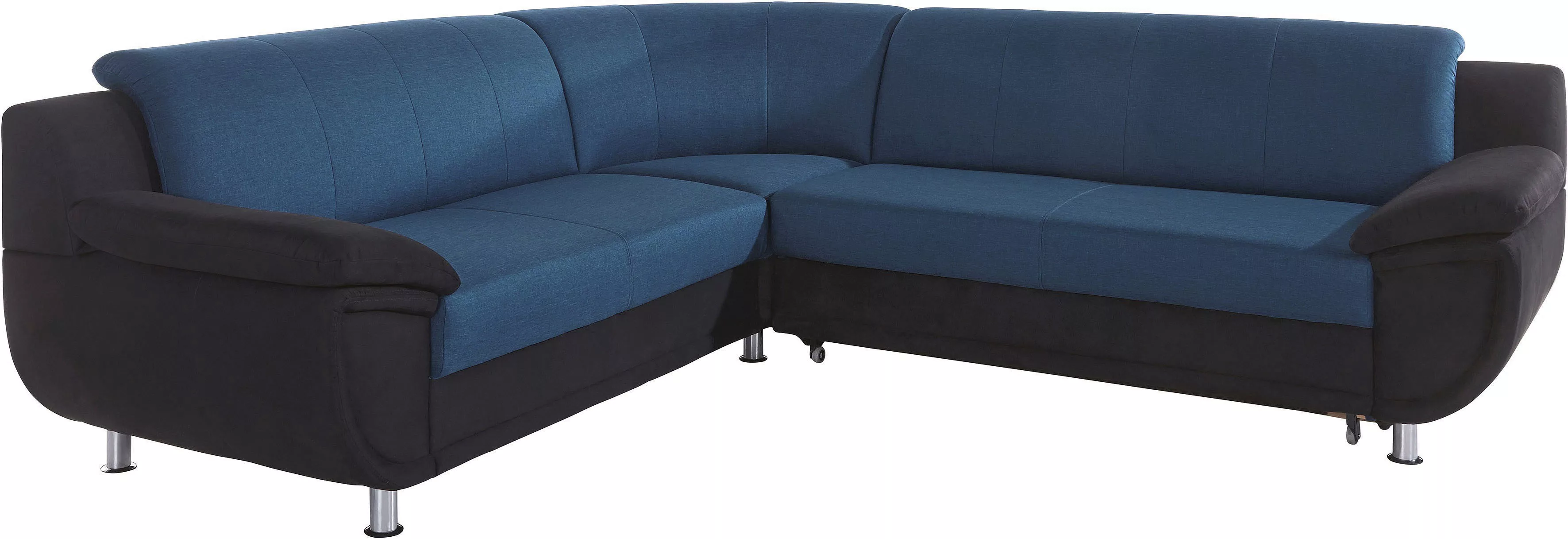 TRENDMANUFAKTUR Ecksofa "Rondo 3, zeitlos und modern, im Materialmix, L-For günstig online kaufen