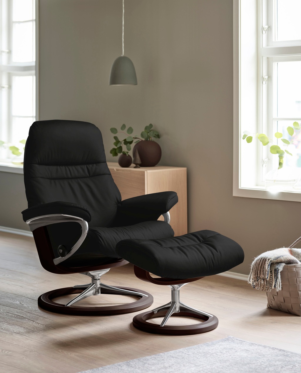 Stressless Relaxsessel "Sunrise", mit Signature Base, Größe S, Gestell Brau günstig online kaufen