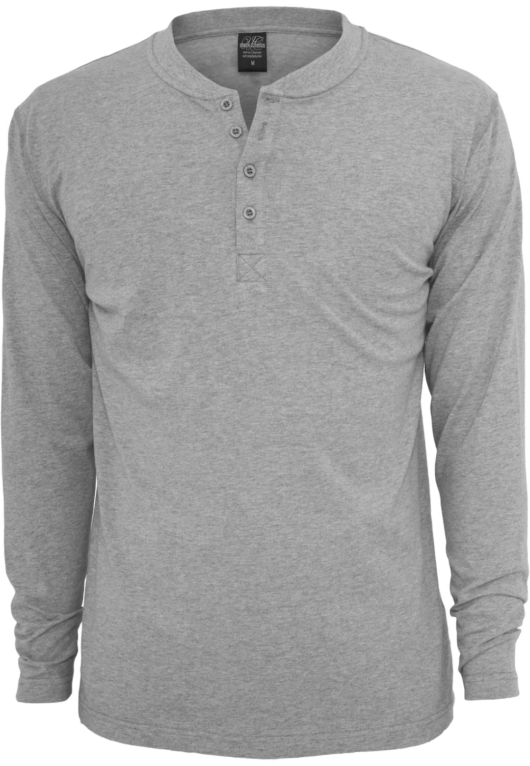 URBAN CLASSICS T-Shirt "Urban Classics Herren Basic Henley L/S Tee" günstig online kaufen