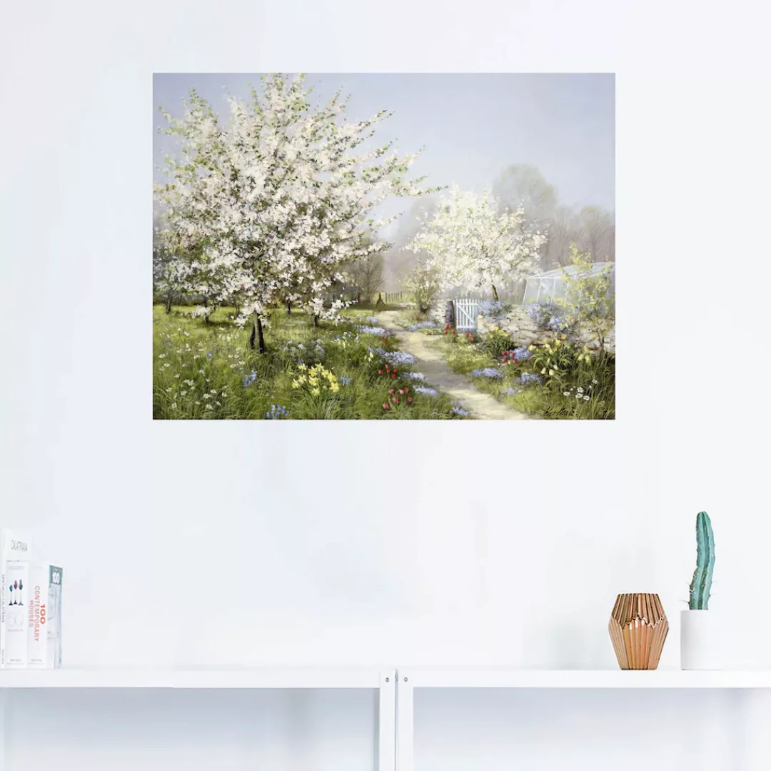 Artland Wandbild "Frühlingsblüten", Wiesen & Bäume, (1 St.), als Leinwandbi günstig online kaufen