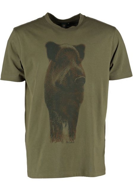 OS-Trachten T-Shirt Smuxu Kurzarm Jagdshirt mit Wildsau-Druck auf dem Vorde günstig online kaufen