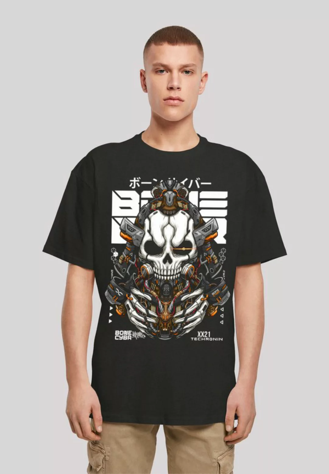 F4NT4STIC T-Shirt "Bone Cyber Techronin CYBERPUNK STYLES", Print günstig online kaufen