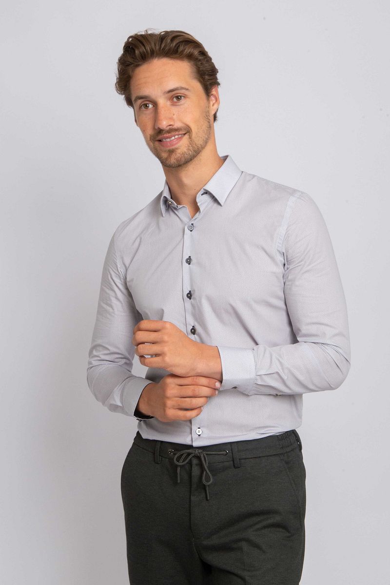 Suitable Hemd Druck Sand Navy - Größe 39 günstig online kaufen