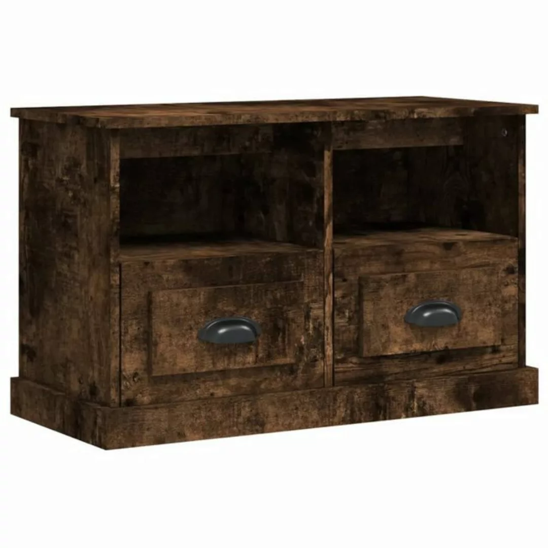 furnicato TV-Schrank Räuchereiche 80x35x50 cm Holzwerkstoff (1-St) günstig online kaufen