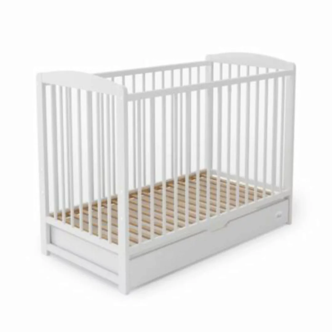 Alcube Babybett EMMI mit Schublade weiß Gr. 60 x 120 günstig online kaufen