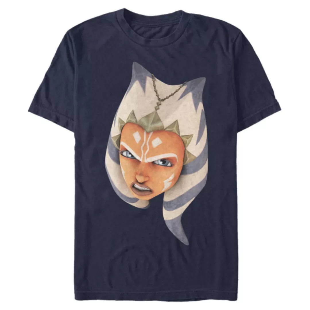 Star Wars - The Clone Wars - Ahsoka Face - Männer T-Shirt günstig online kaufen