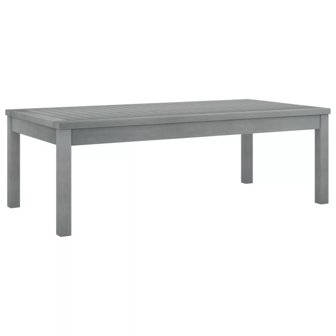 Couchtisch 100x50x33 Cm Grau Massivholz Akazie günstig online kaufen