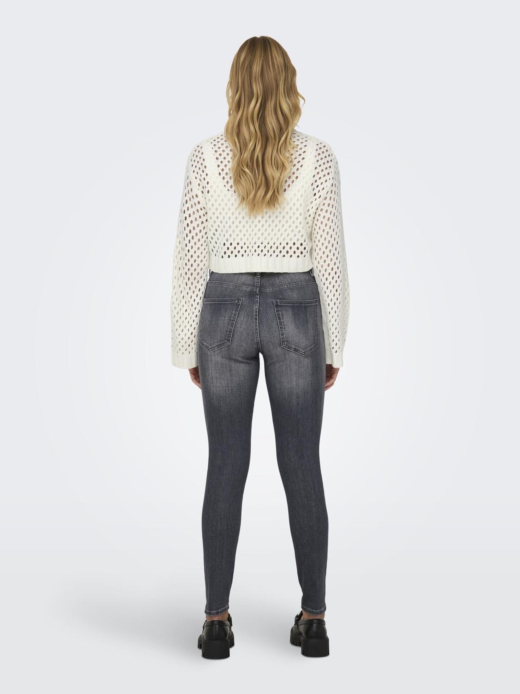 ONLY Shirttop Rundhals Langarm tiefe Schultern günstig online kaufen
