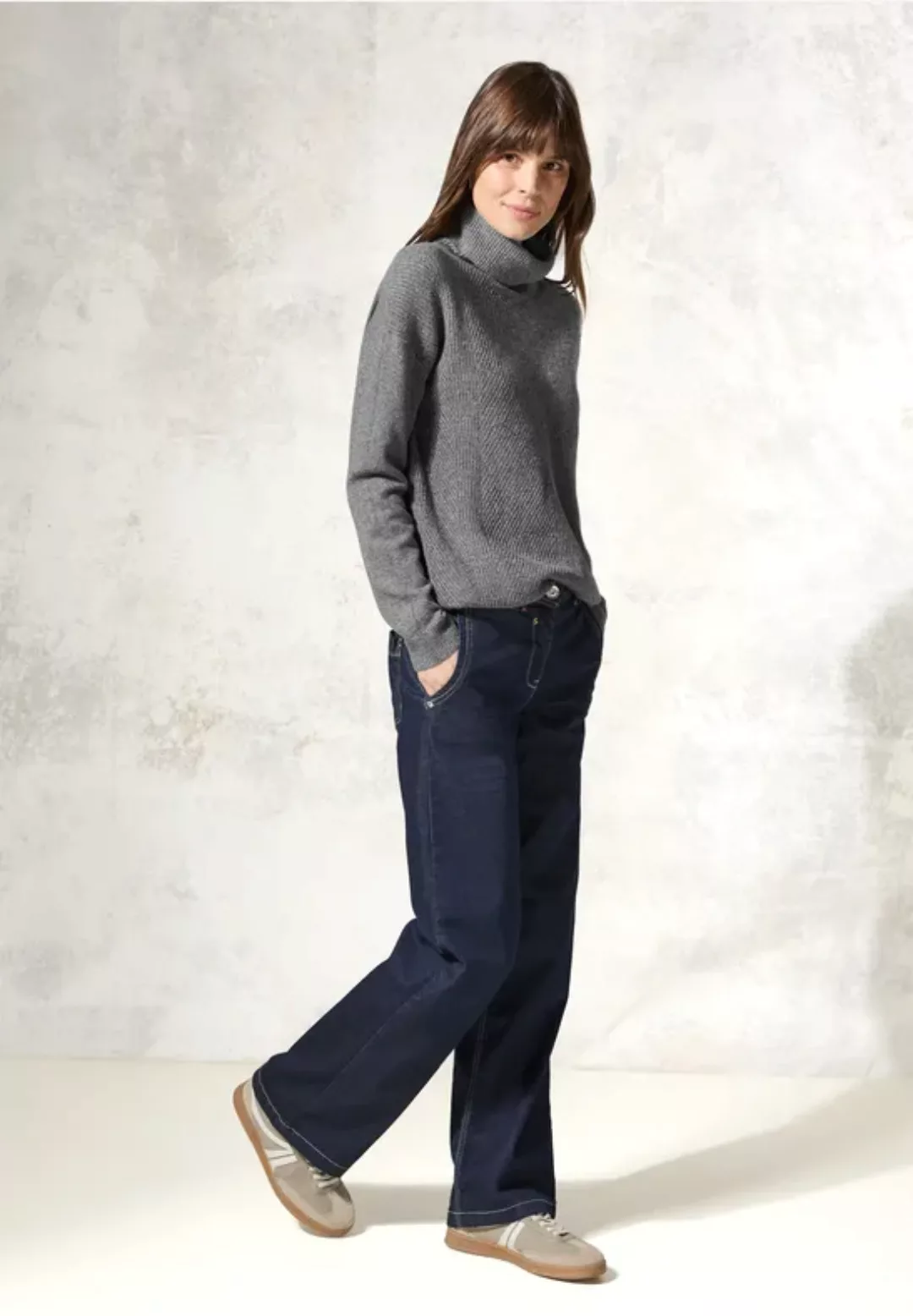 Cecil Rollkragenpullover, aus softem Materialmix günstig online kaufen