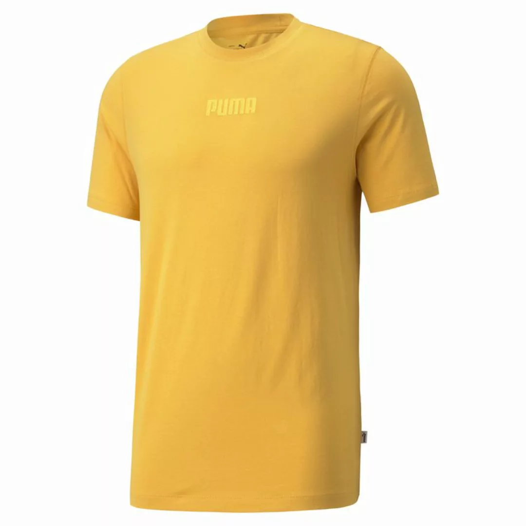 PUMA Herren T-Shirt - Modern Basics Tee, Rundhals, Baumwolle, uni Gelb XL günstig online kaufen