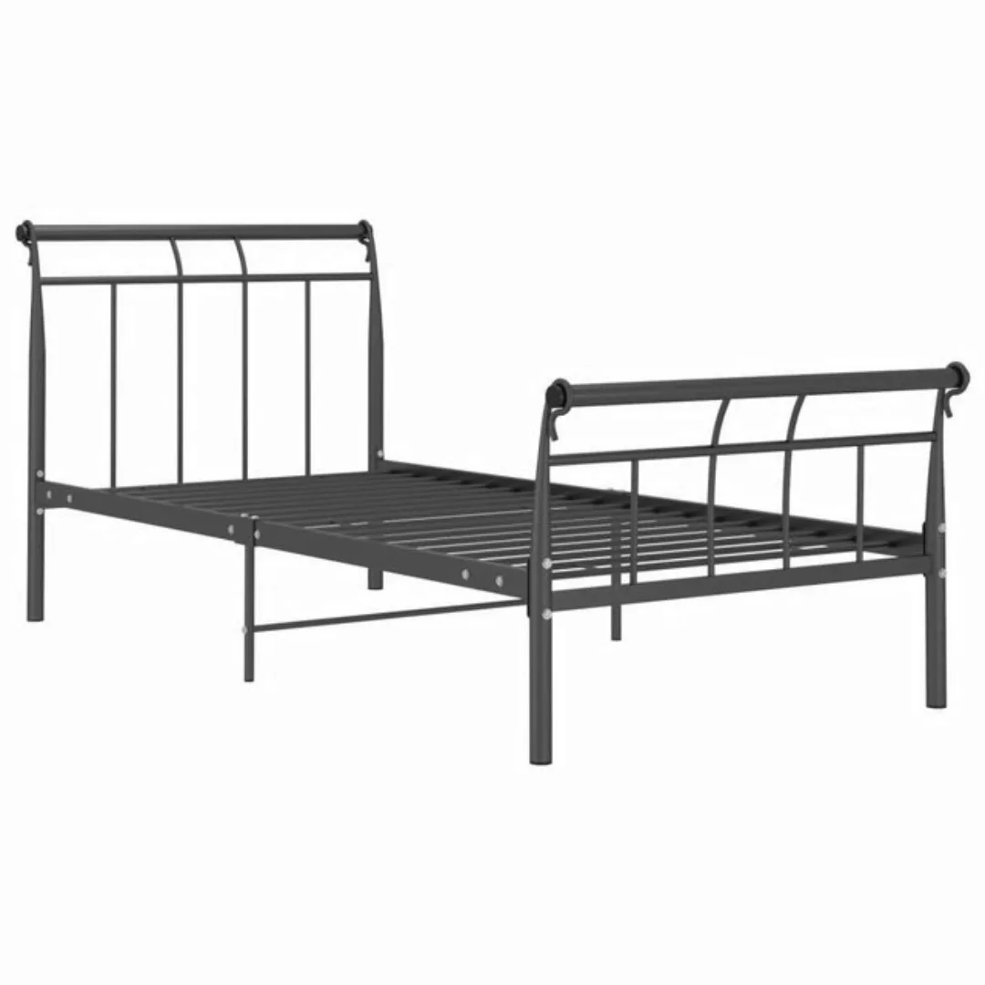 Bettgestell Schwarz Metall 90x200 Cm günstig online kaufen