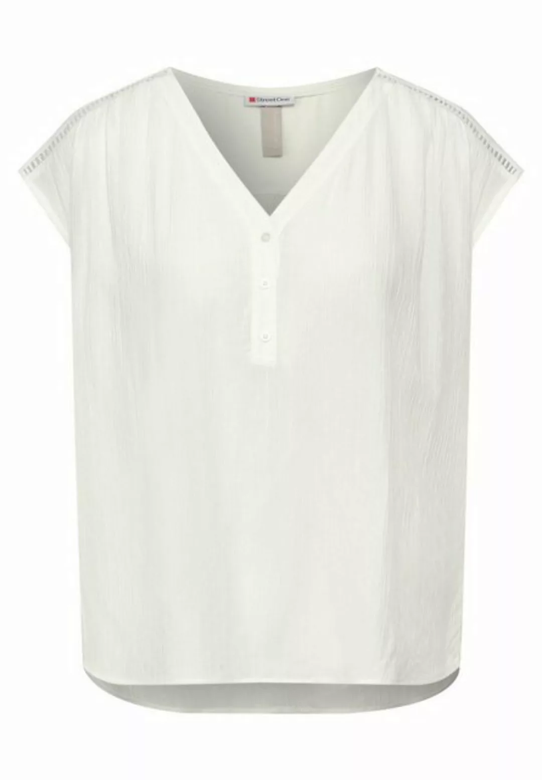 STREET ONE Blusentop Blouse Top w button panel UNI, off white günstig online kaufen