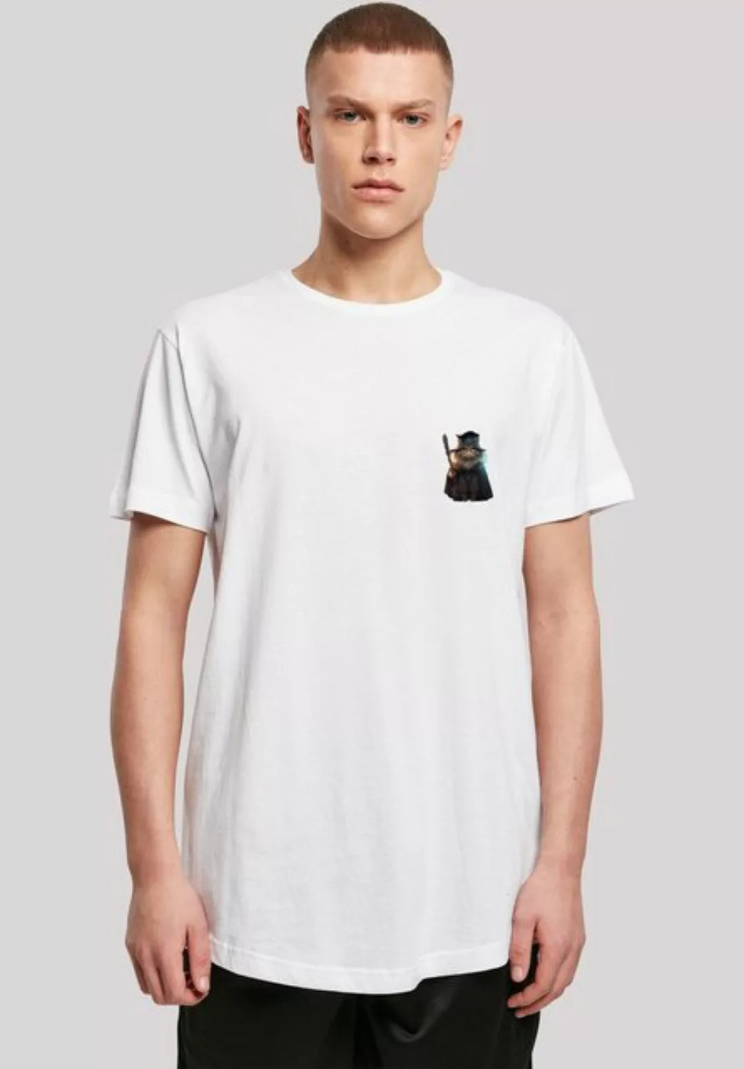 F4NT4STIC T-Shirt Wizard Cat LONG TEE Print günstig online kaufen