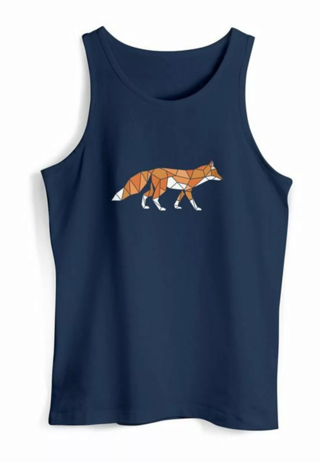 Neverless Tanktop Herren Tank-Top Aufdruck Fuchs Polygon Kunstdruck Geometr günstig online kaufen